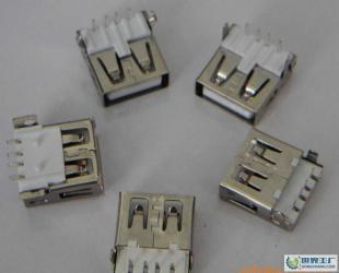 USBA母90度、90度沉板式、180度貼板式無卷邊系列_電子元器件